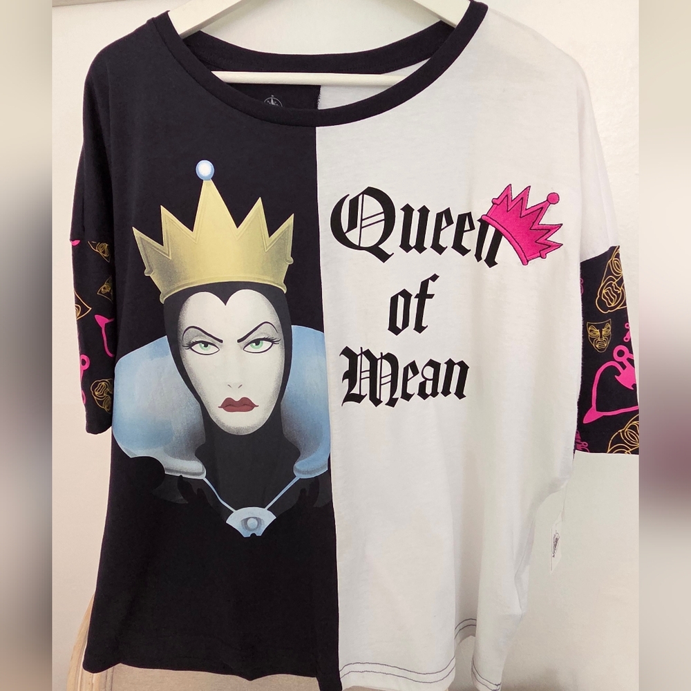 Disney Queen of Mean Black and White Skirt